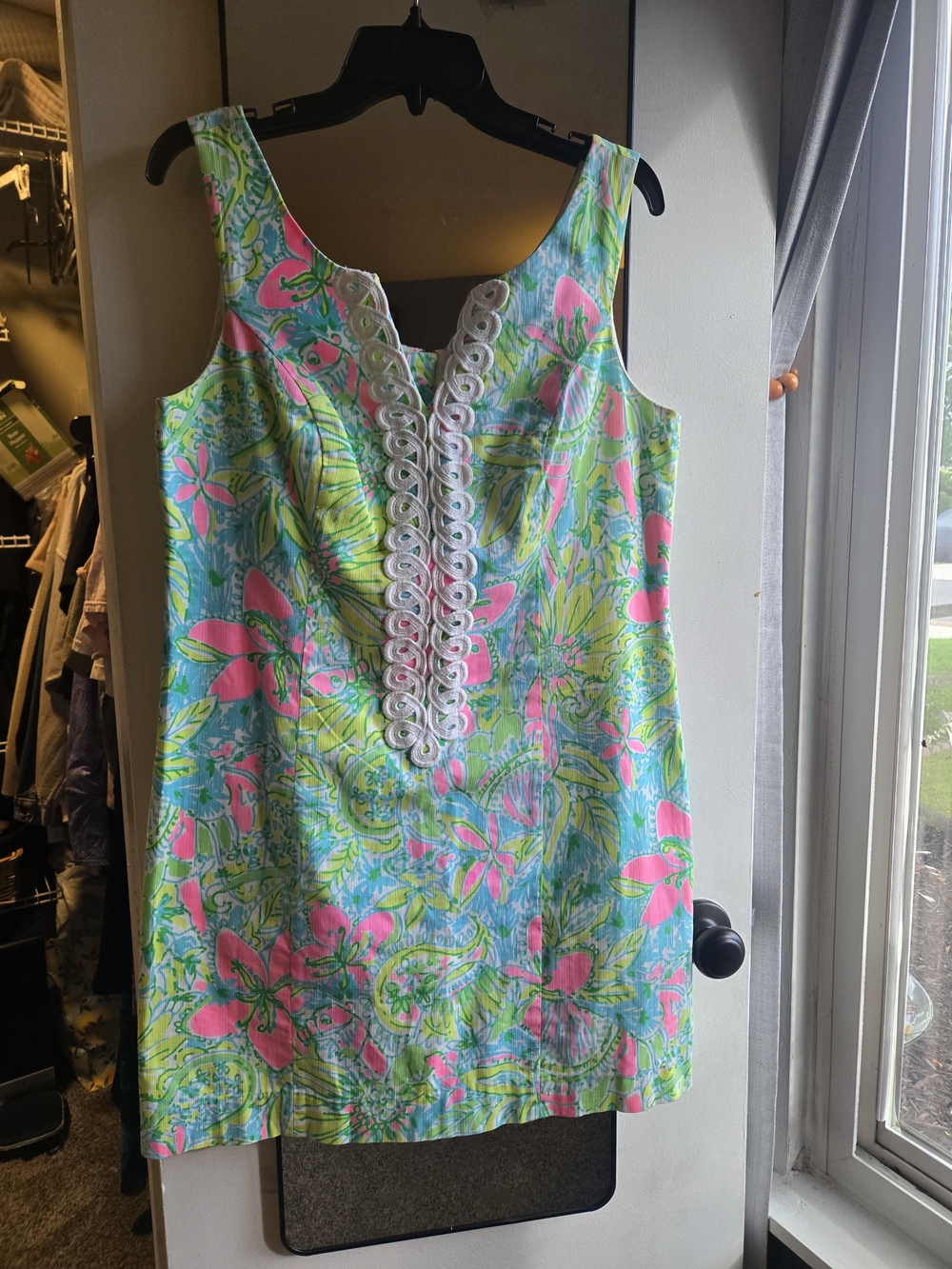 Lilly Pulitzer Cathy Shift Dress Coconut Jungle Size 10